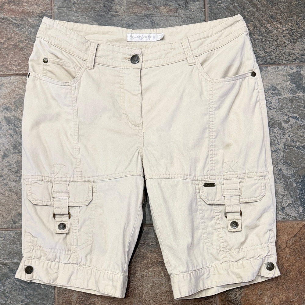 Daily Sports Beige Cargo Bermuda Shorts
